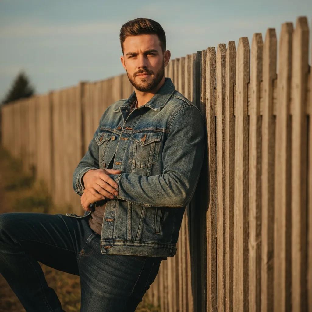 Homeowner cleaning and maintaining a wooden deck with basic tools